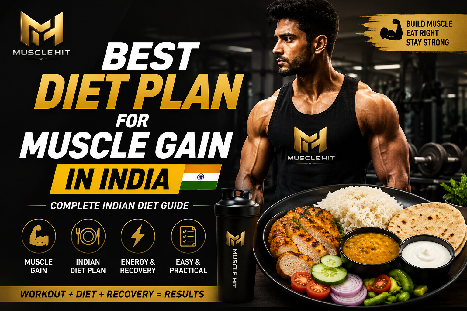 Best Diet Plan for Muscle Gain in India (2026): Ultimate Science-Based Guide for Beginners