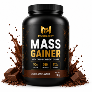 MuscleHit Mass Gainer Chocolate 3kg premium fitness supplement