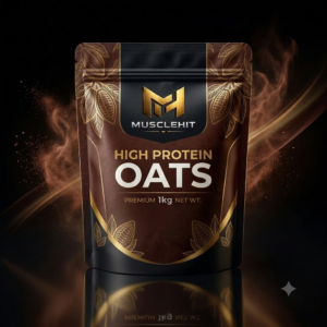 MuscleHit Chocolate High Protein Oats 1kg premium pouch